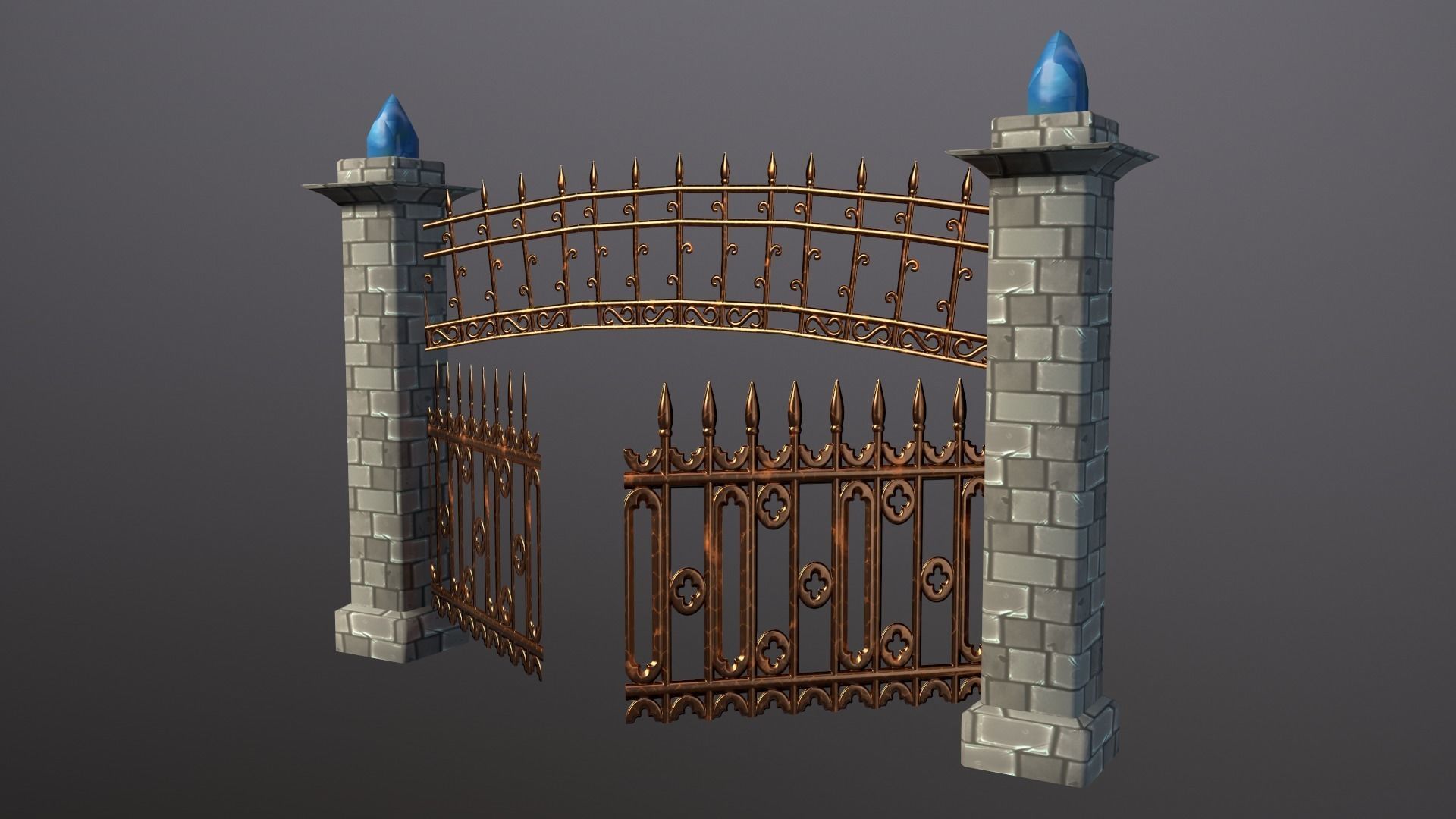 Seraphim Graveyard Kit Low-poly 3D model_20