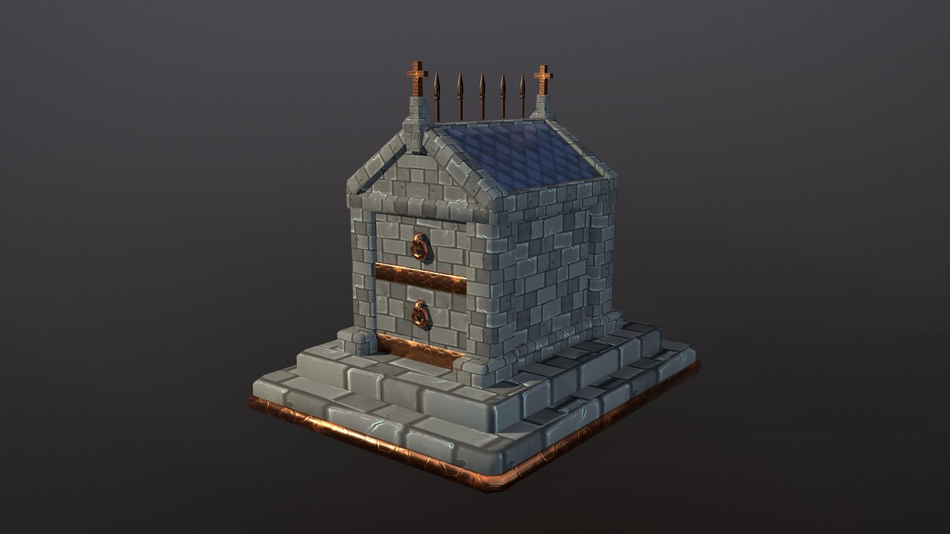 Seraphim Graveyard Kit Low-poly 3D model_14
