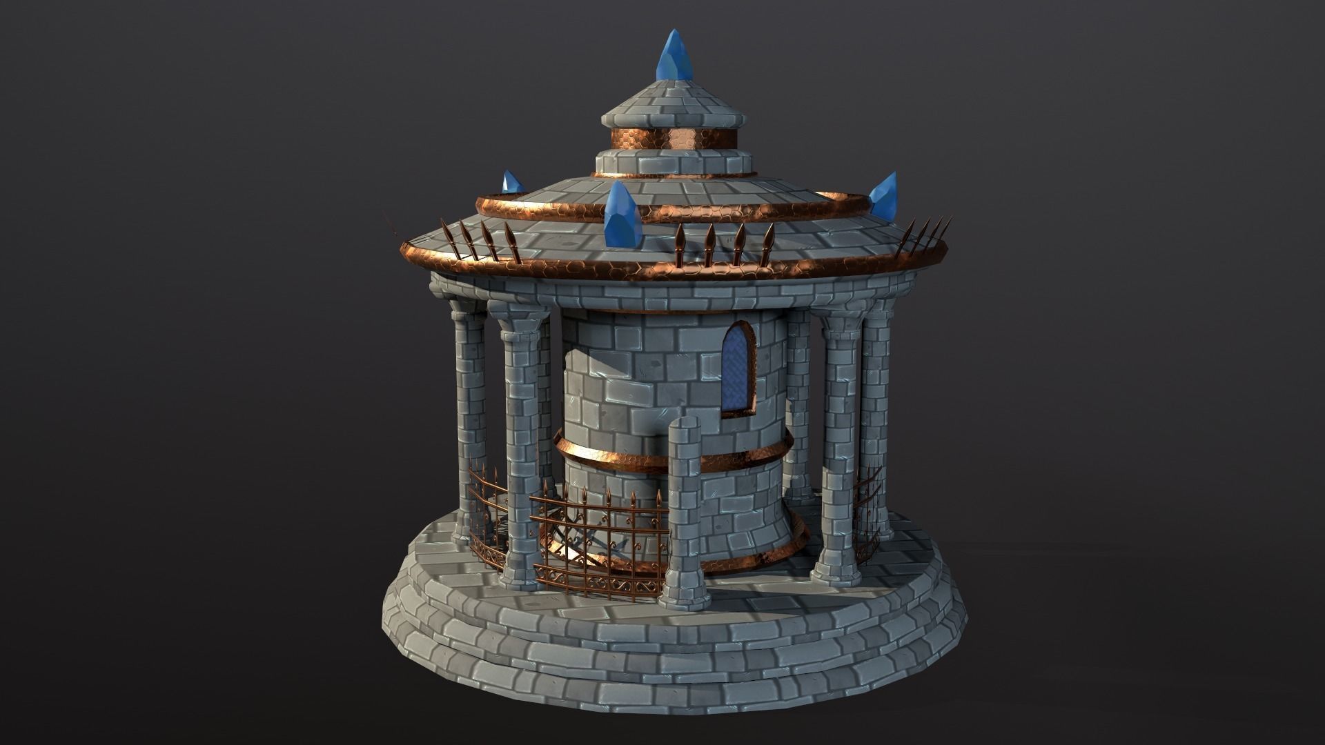 Seraphim Graveyard Kit Low-poly 3D model_4