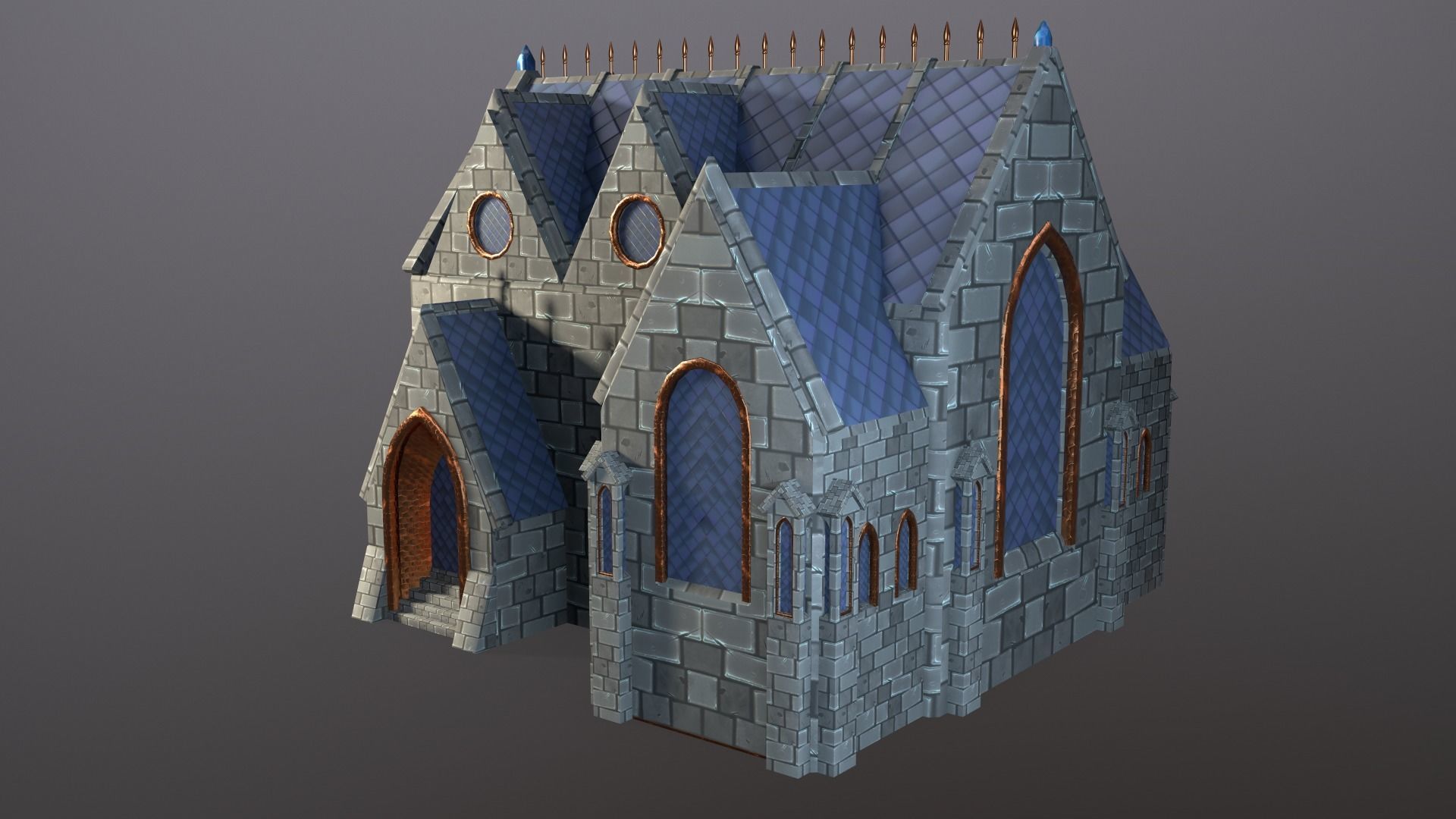 Seraphim Graveyard Kit Low-poly 3D model_7