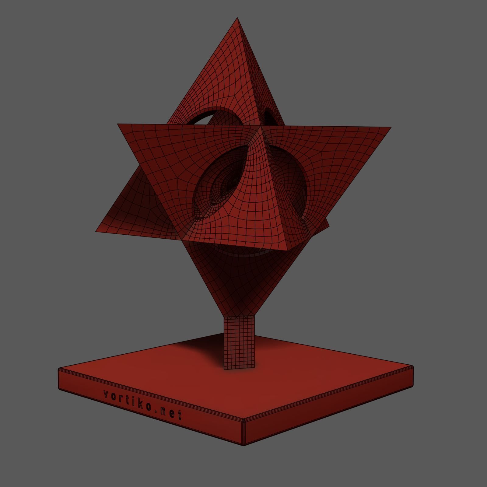 Star Tetrahedron 3D print model_2