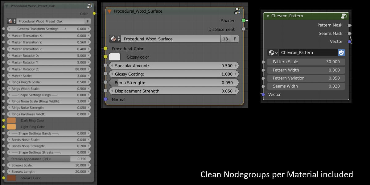 ProWood - Procedural Wood and Floor Shader Pack for Blender Texture_15