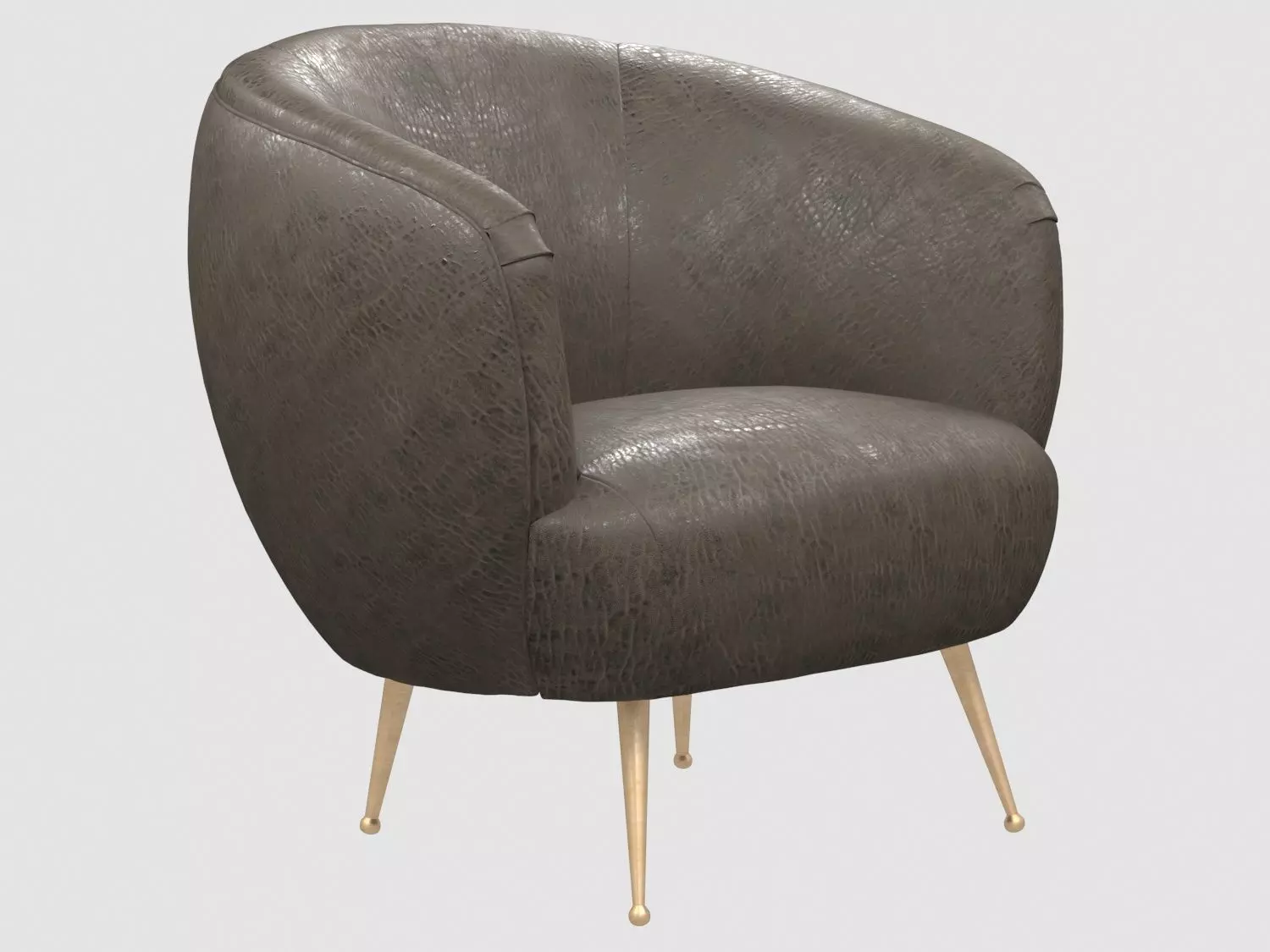 SOUFFLE CHAIR unruched by Kelly Wearstler Low-poly 3D model