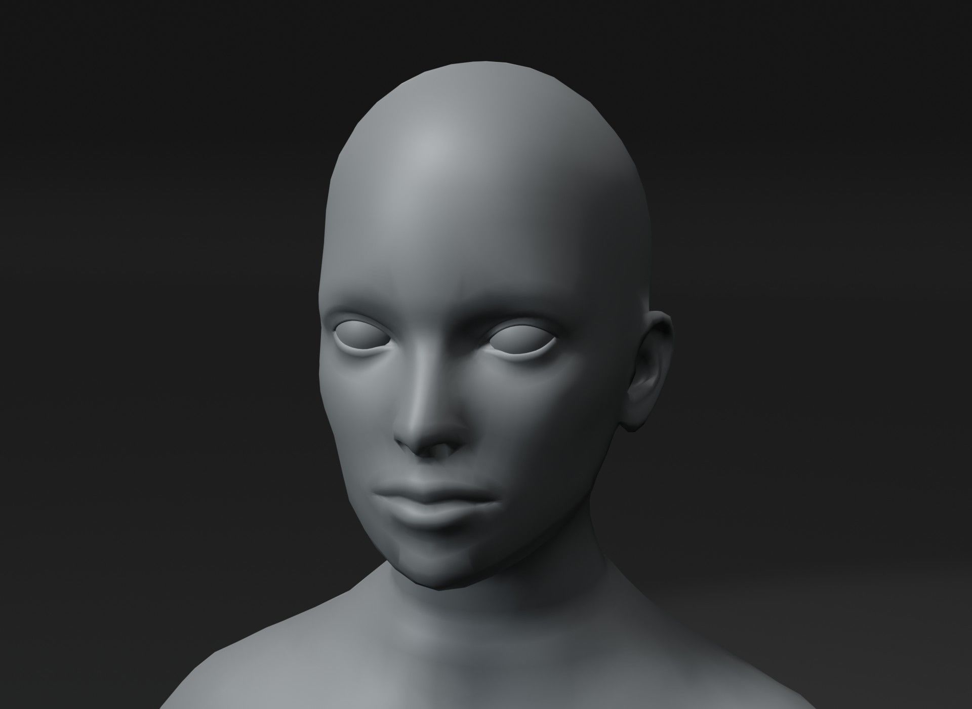 Clothed Female Body Base Mesh 3D Model 10k Polygons Low-poly 3D model_14