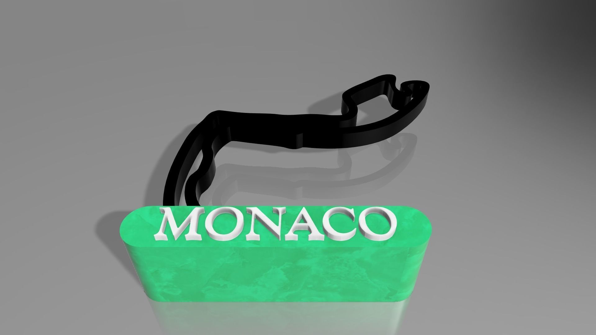 F1 Monaco Race Track STL OBJ FBX Files 3D Print Fusion 360 3D print model_6