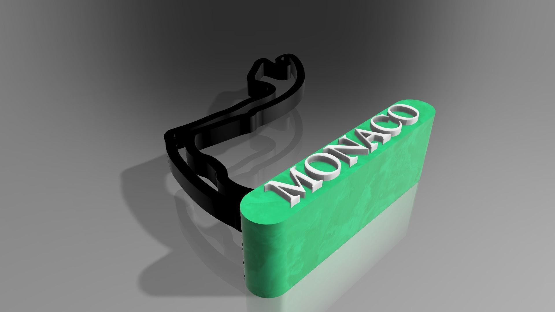 F1 Monaco Race Track STL OBJ FBX Files 3D Print Fusion 360 3D print model_8