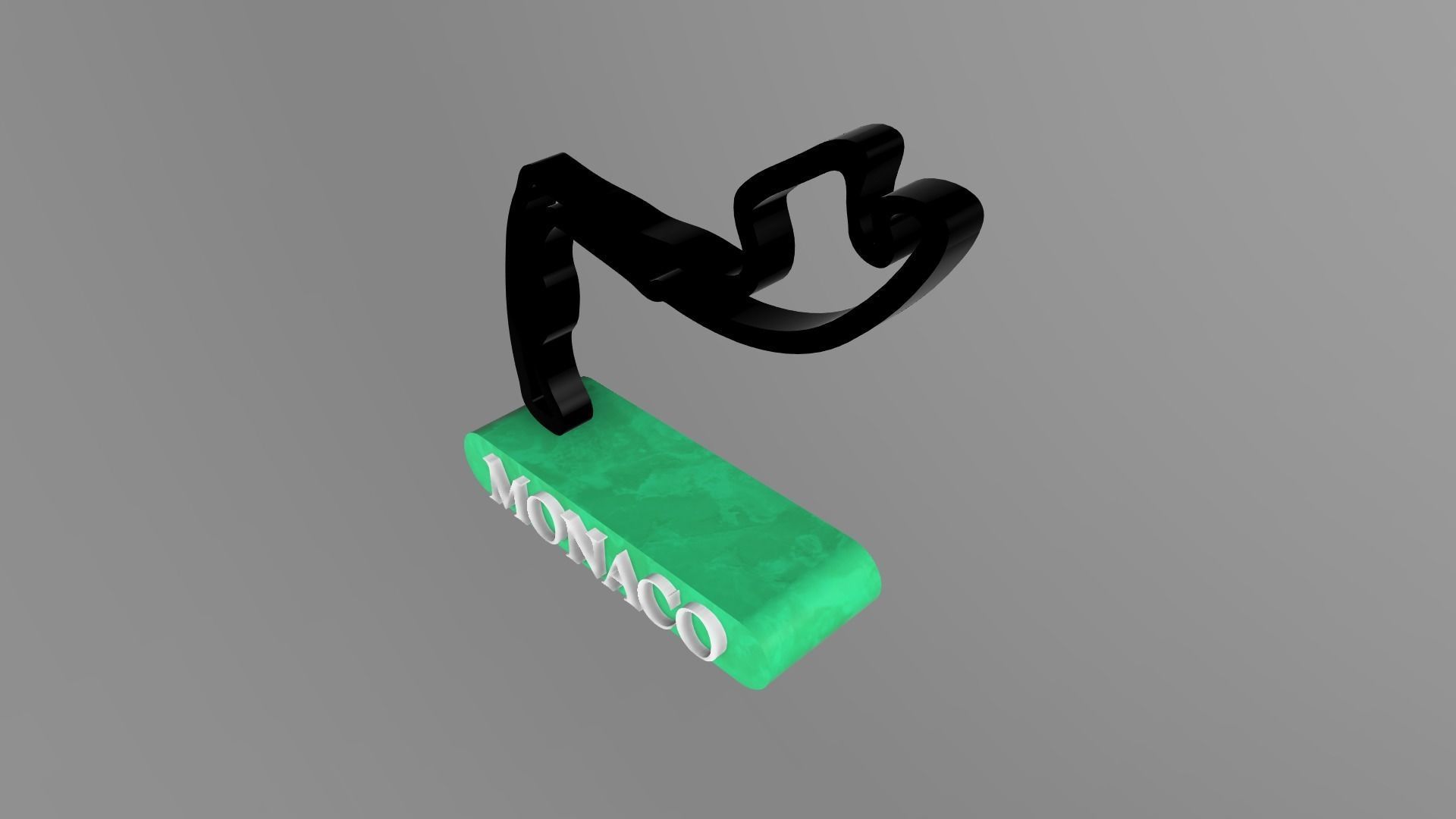 F1 Monaco Race Track STL OBJ FBX Files 3D Print Fusion 360 3D print model_10