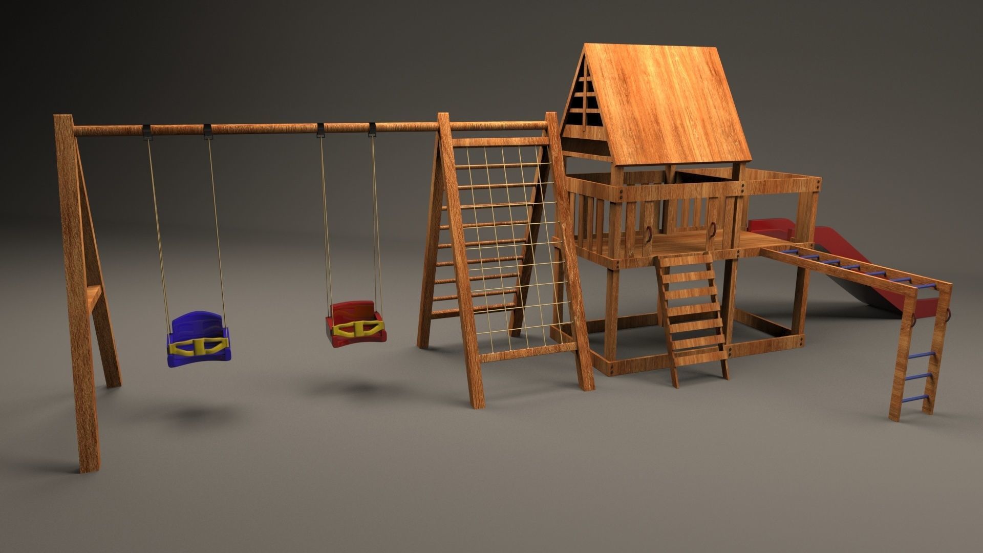 Playground Set 3D model_2