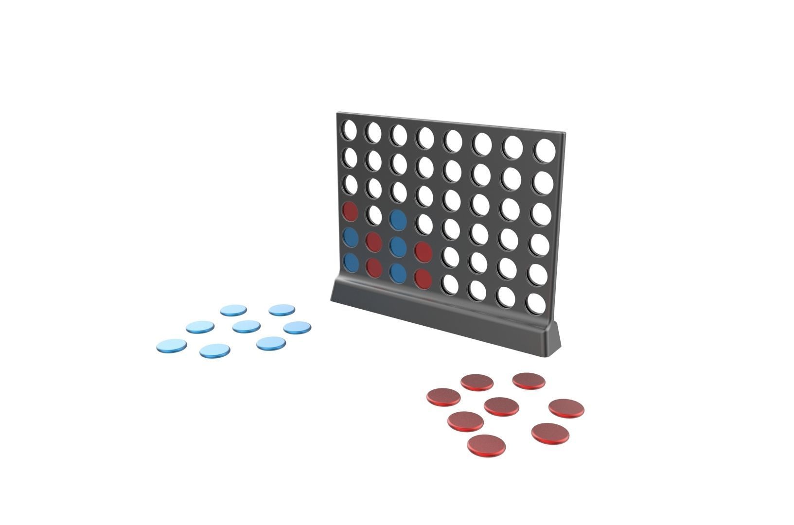 Connect 4 game 3D print model_15