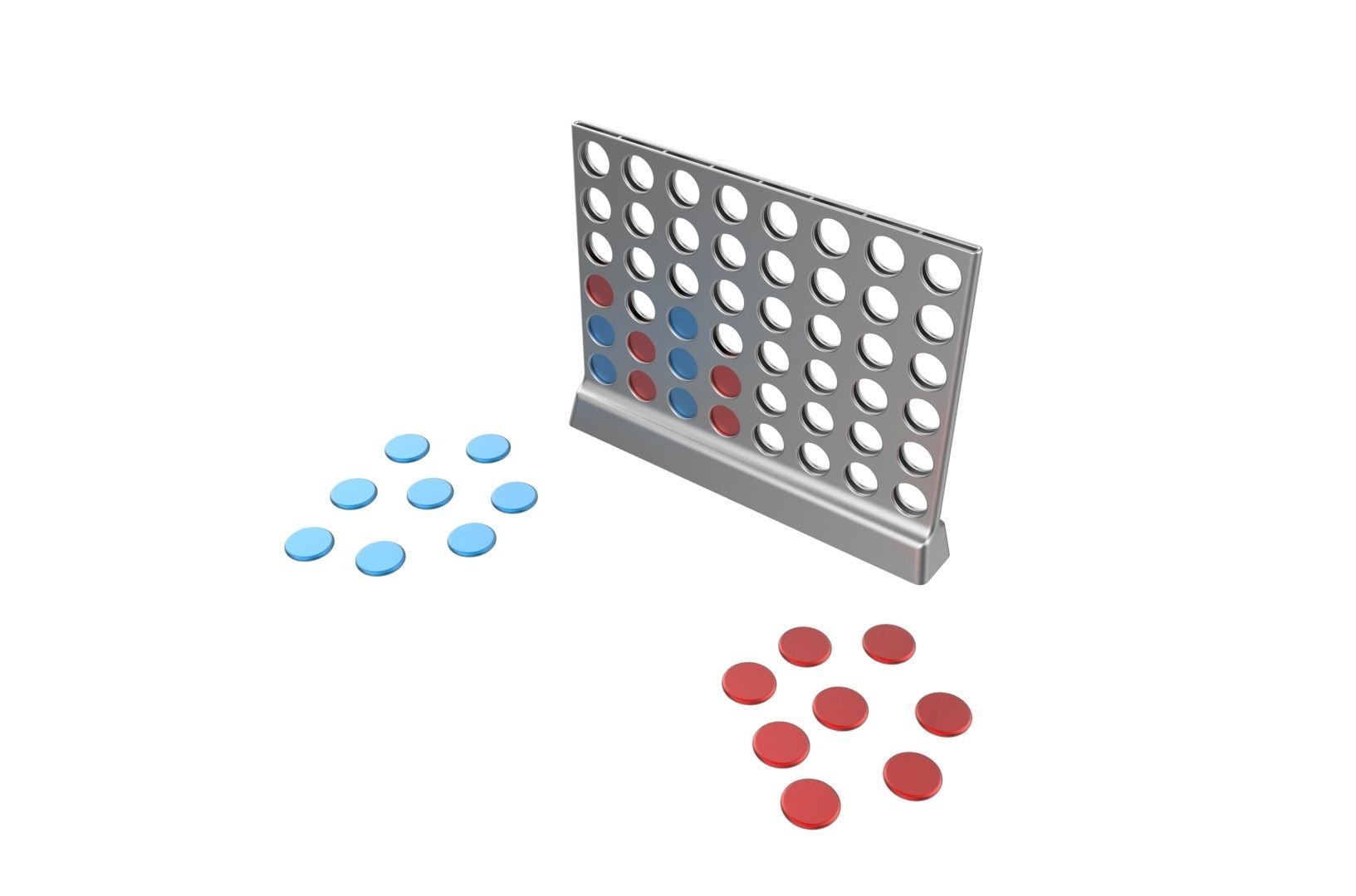 Connect 4 game 3D print model_18