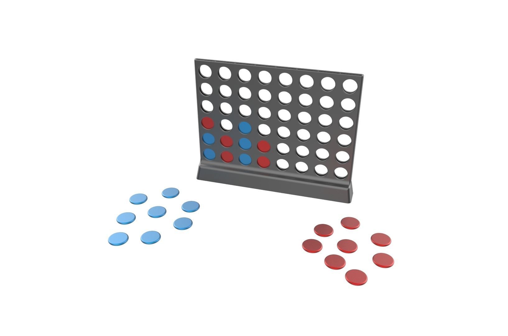 Connect 4 game 3D print model_14