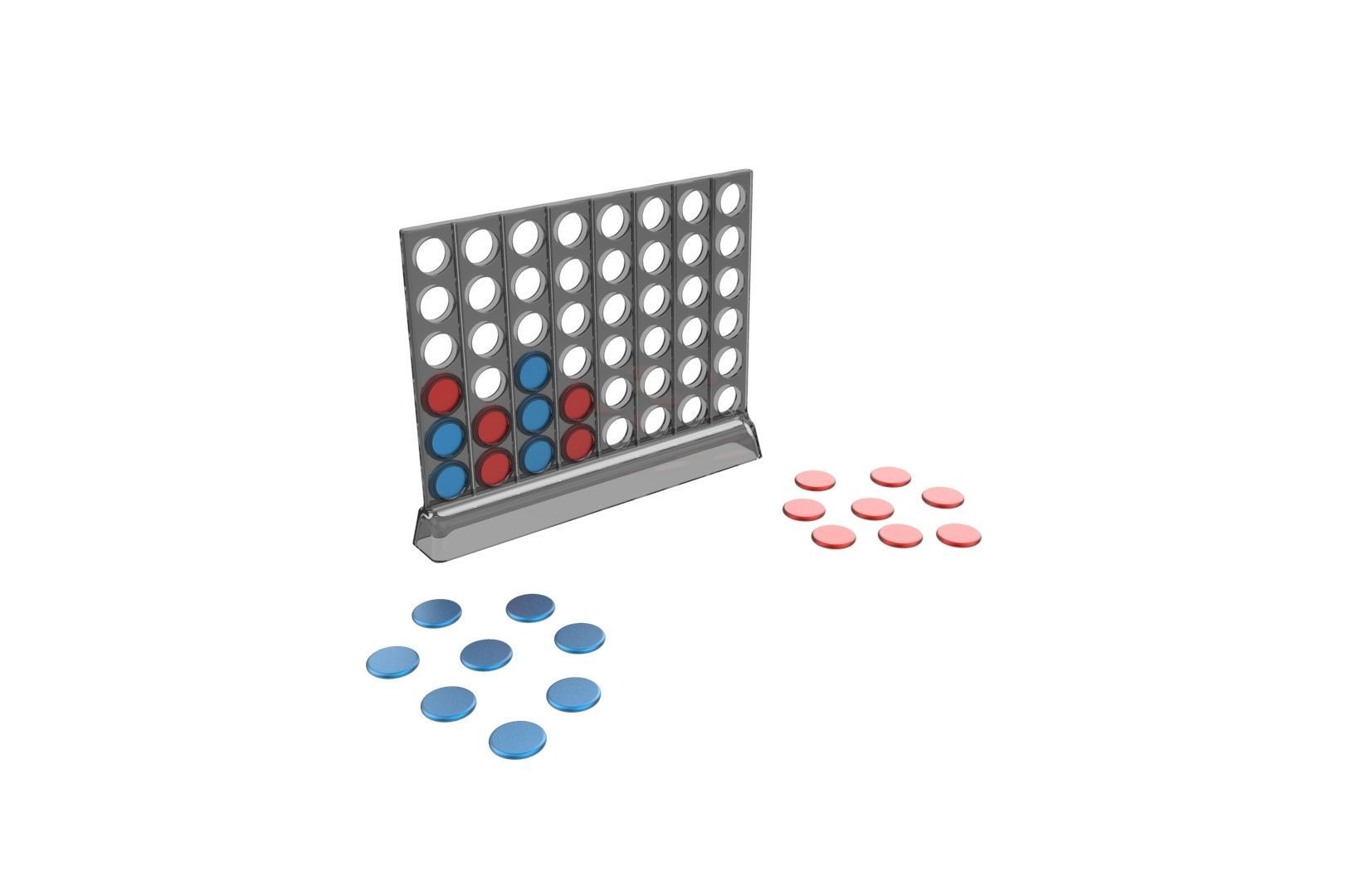 Connect 4 game 3D print model_23