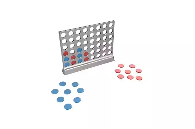 Connect 4 game 3D print model