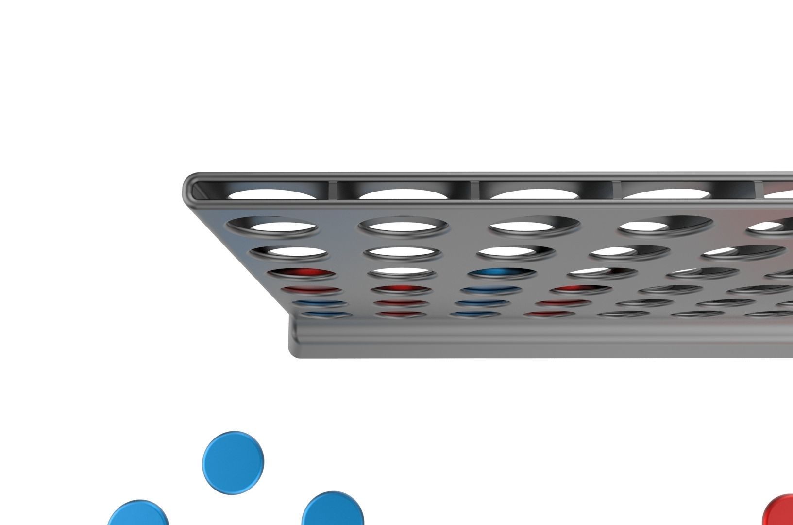 Connect 4 game 3D print model_13