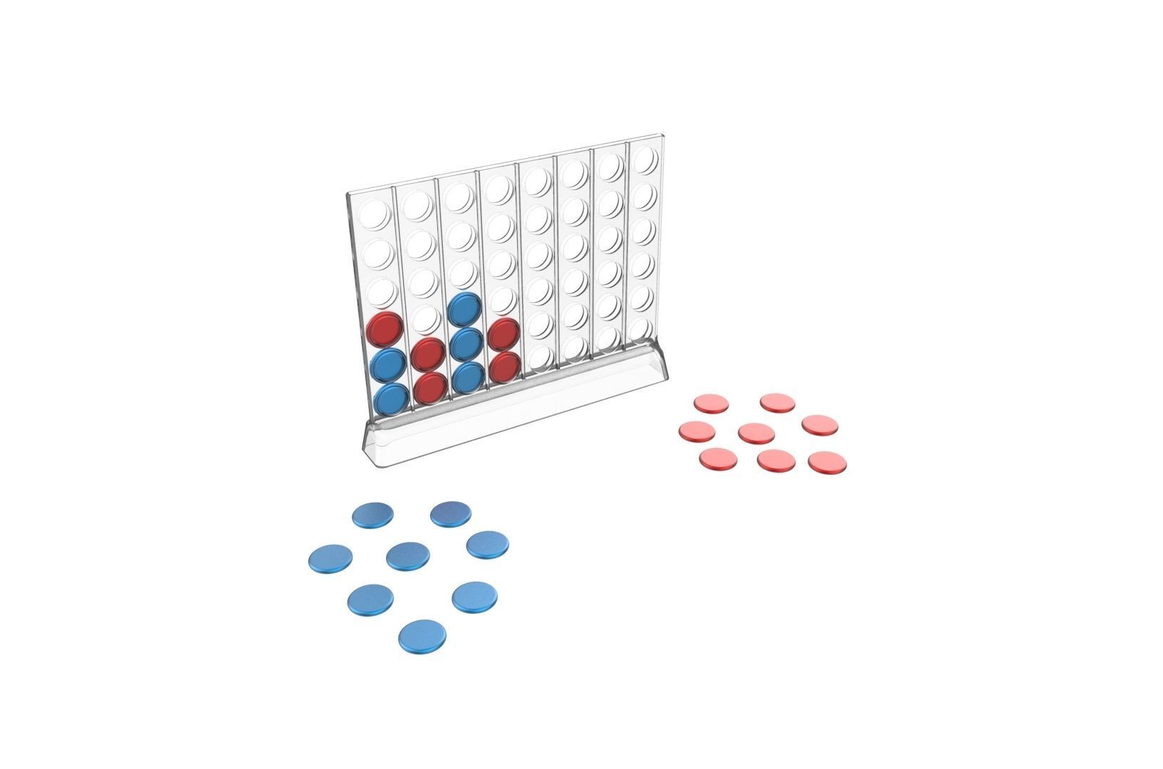Connect 4 game 3D print model_20