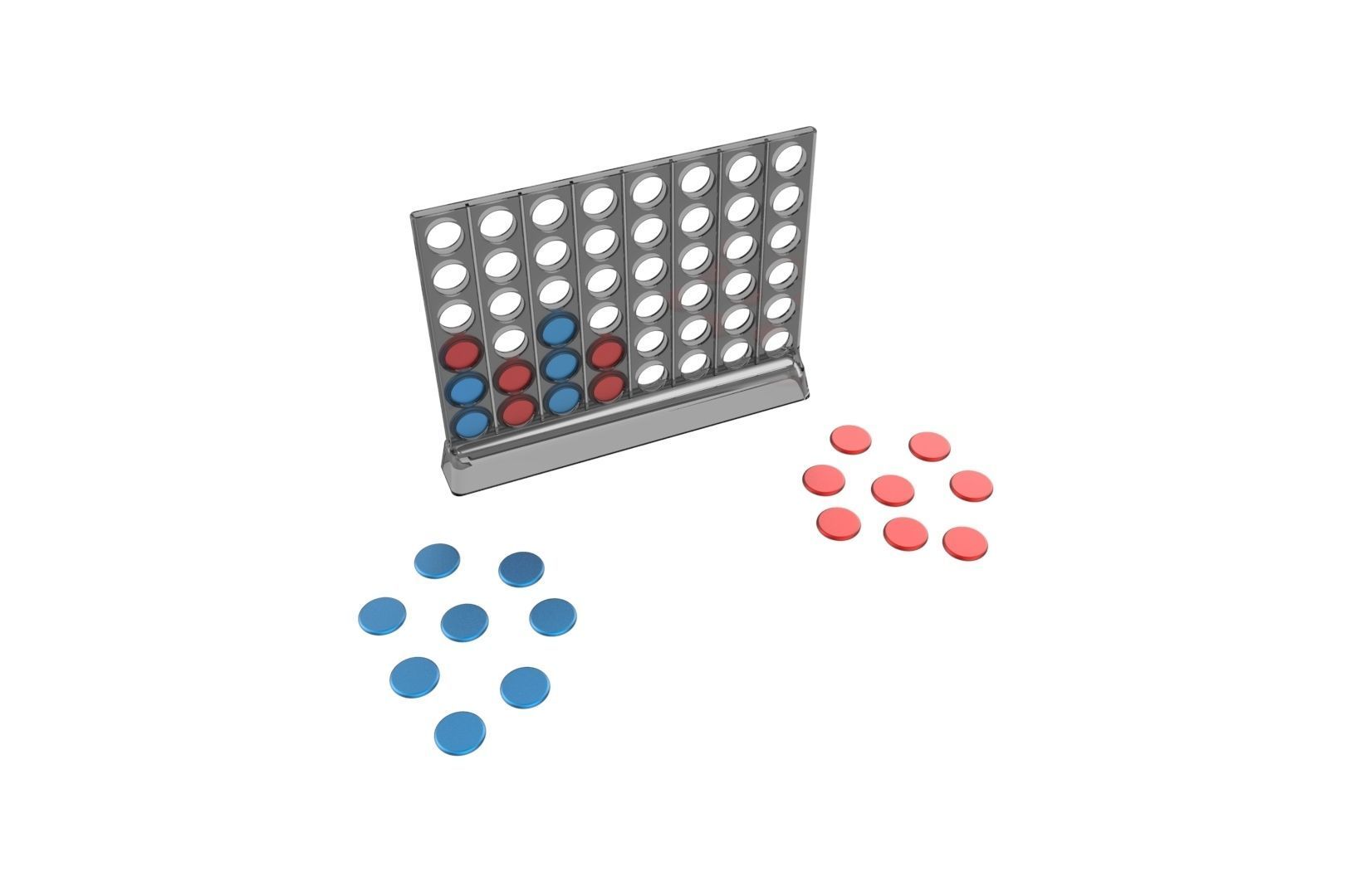 Connect 4 game 3D print model_22