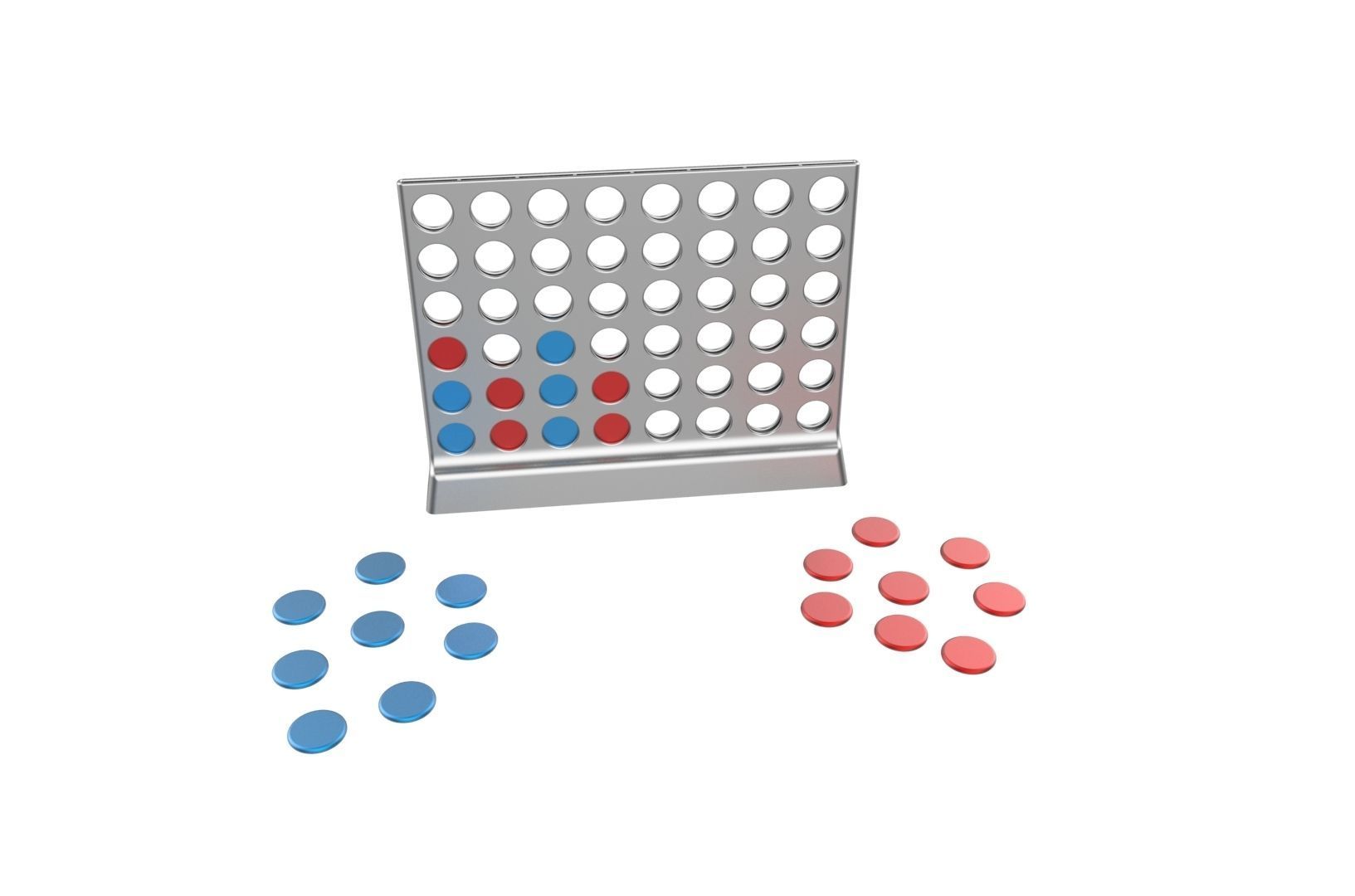 Connect 4 game 3D print model_19