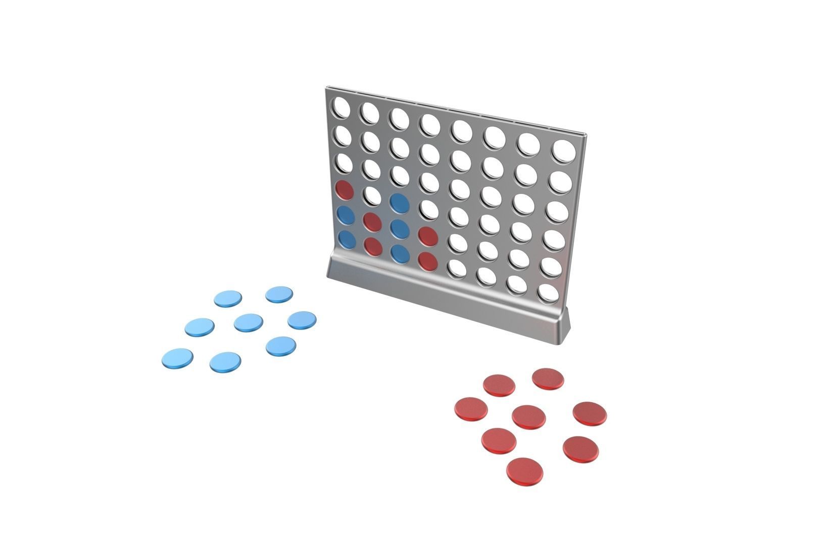 Connect 4 game 3D print model_17
