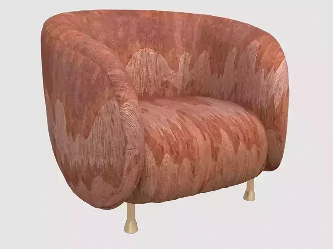 Lucien Chair CASCADIA SAFFRON by Kelly Wearstler