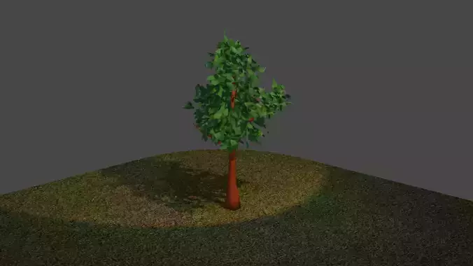 Low Poly Tree eucalyptus