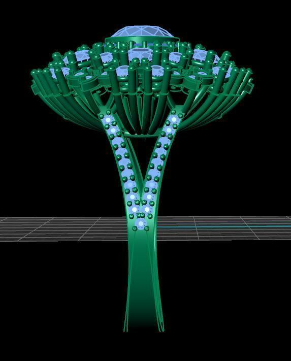 Luxury Diamond Ring 3D print model_6