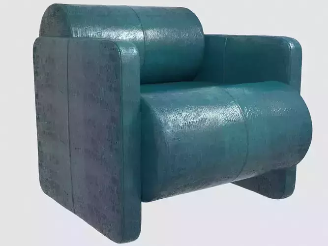 Esfera club chair by Kelly Wearstler Low-poly 3D model