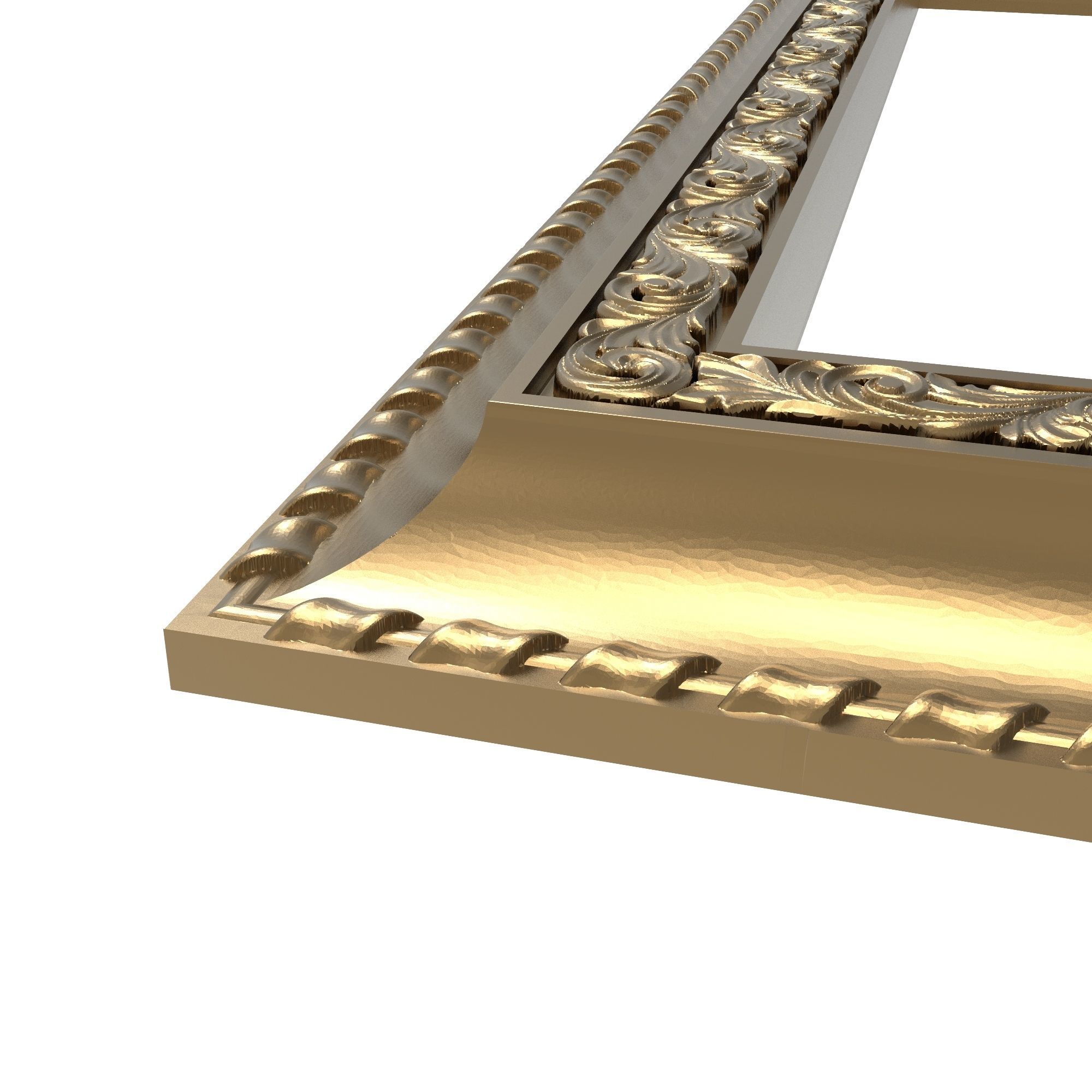 Carved Picture Frame 3D model_2