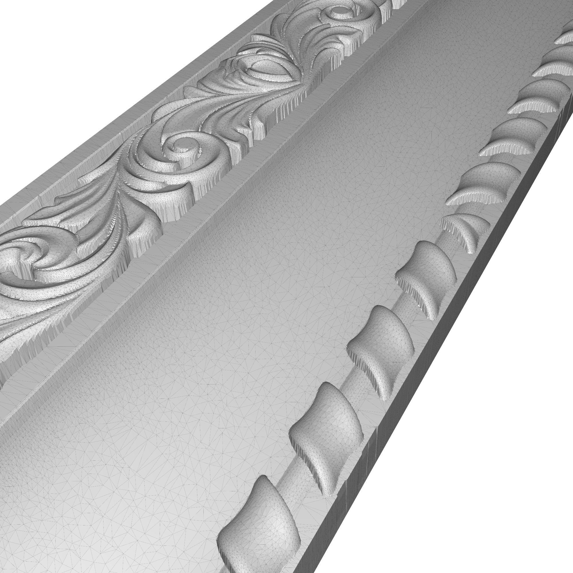 Carved Picture Frame 3D model_6