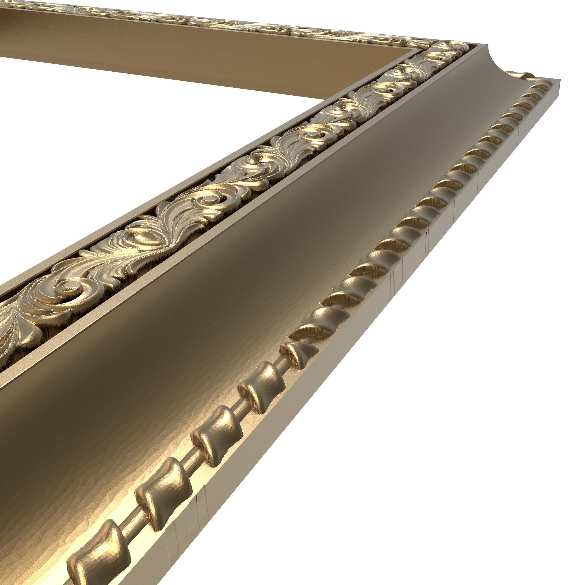 Carved Picture Frame 3D model_5