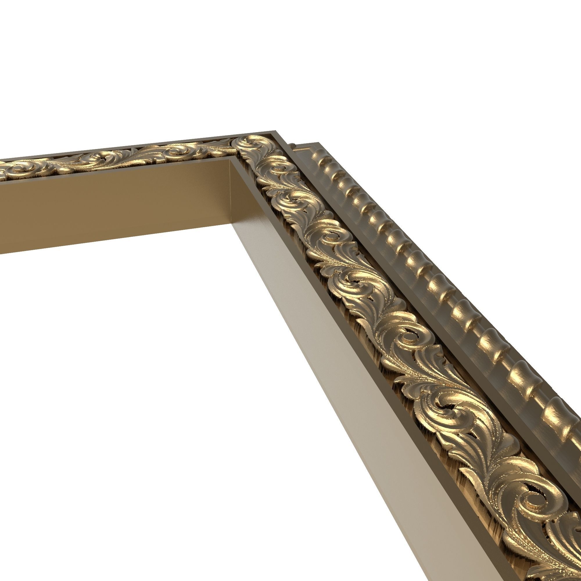Carved Picture Frame 3D model_4