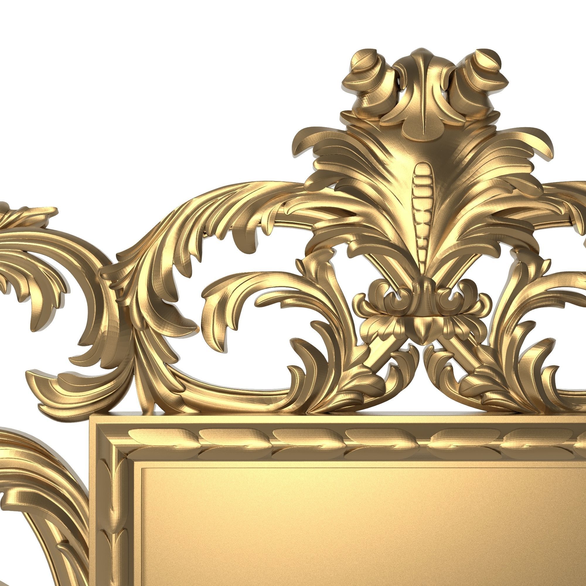 Carved Picture Frame 3D model_1