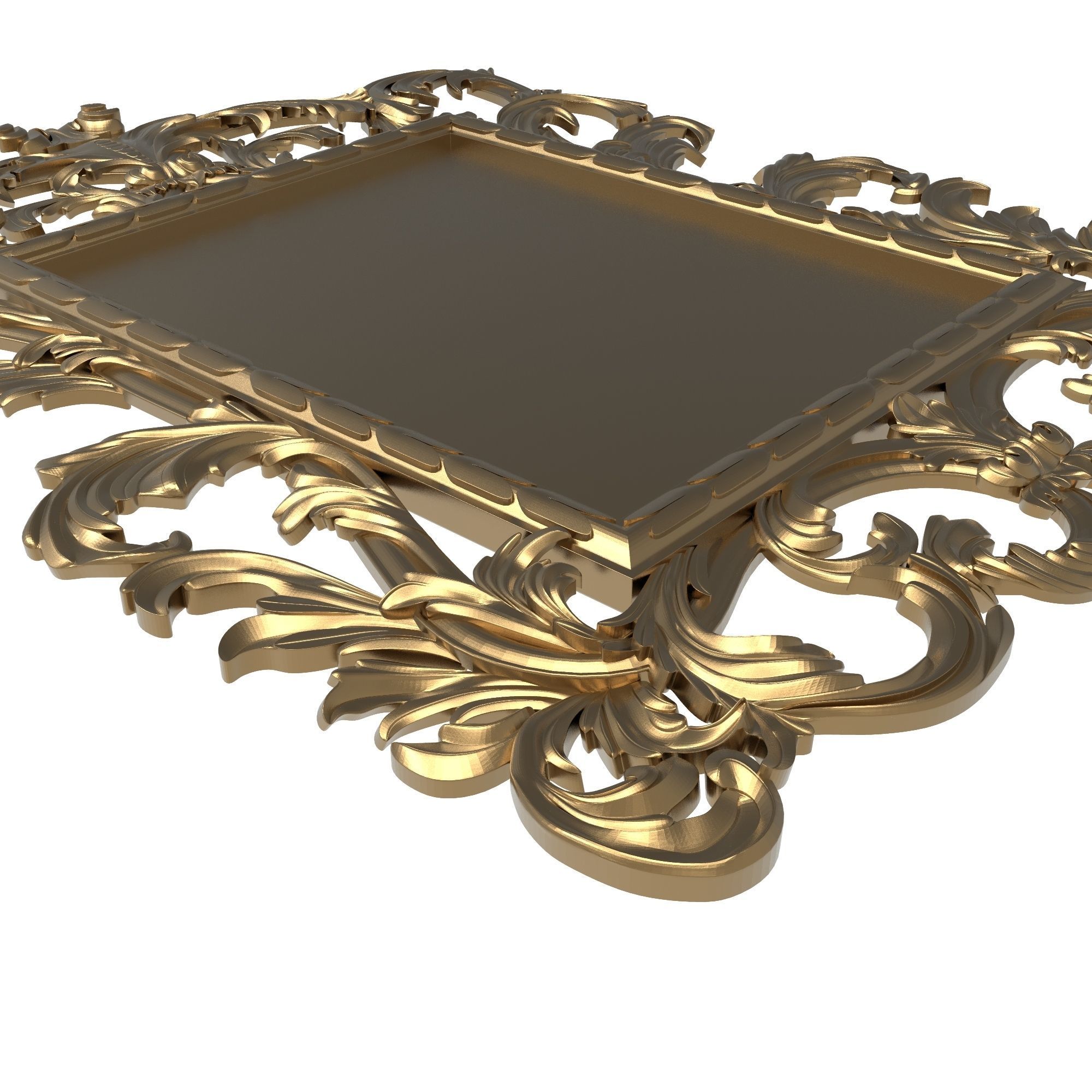 Carved Picture Frame 3D model_8