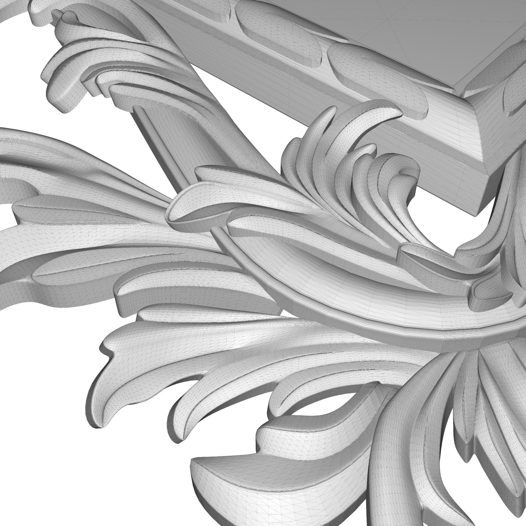 Carved Picture Frame 3D model_9