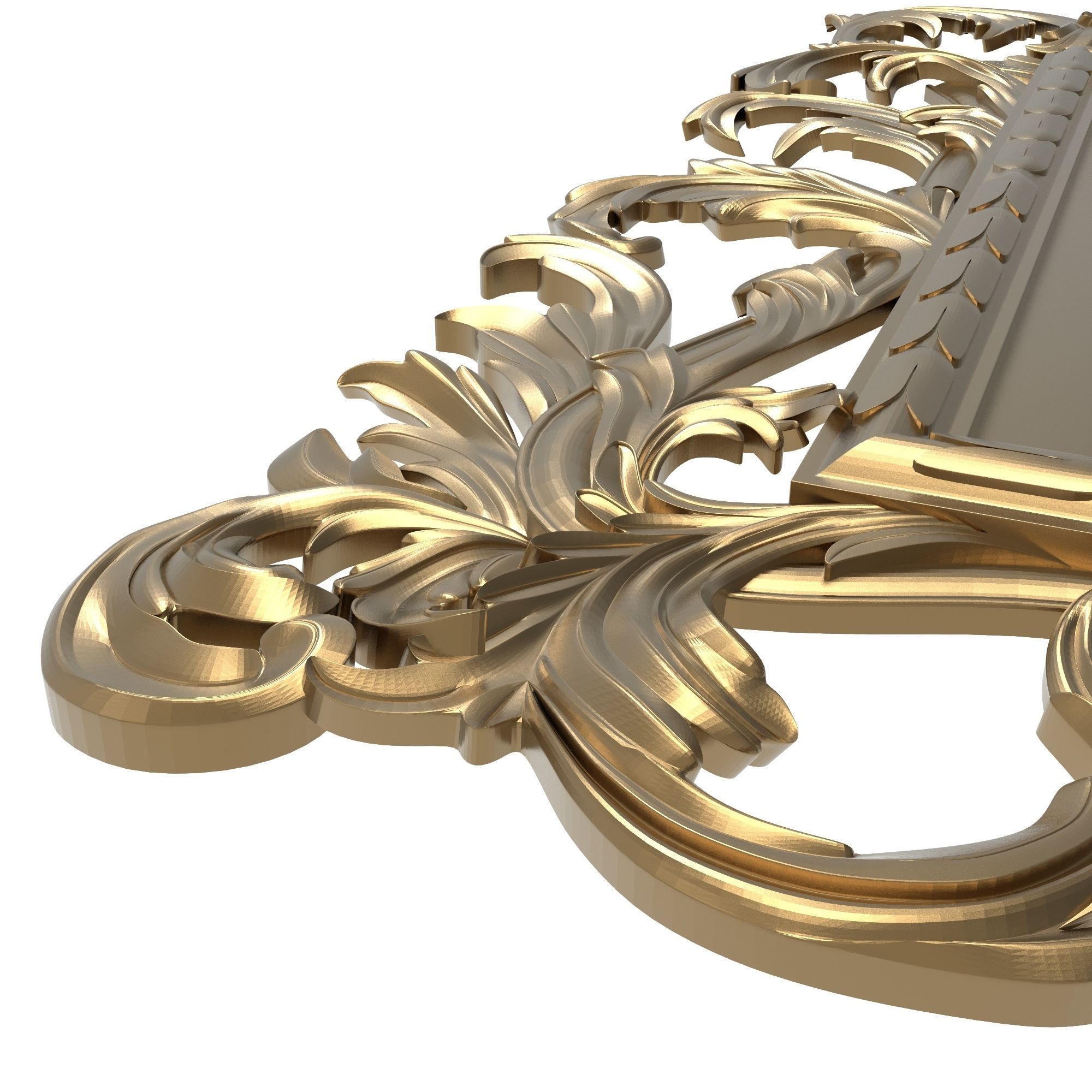 Carved Picture Frame 3D model_4