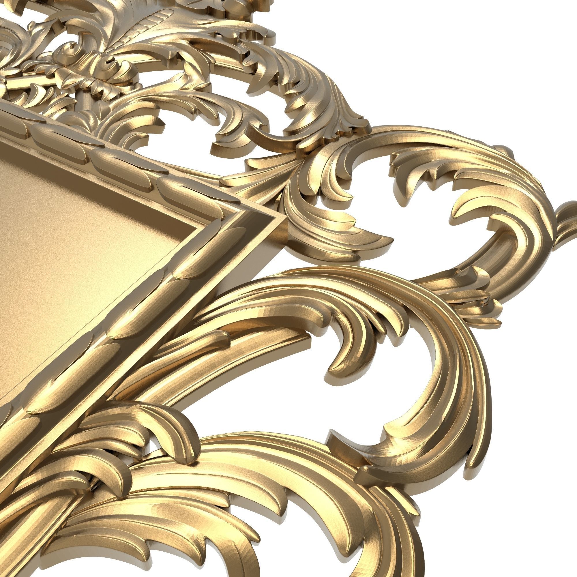 Carved Picture Frame 3D model_6