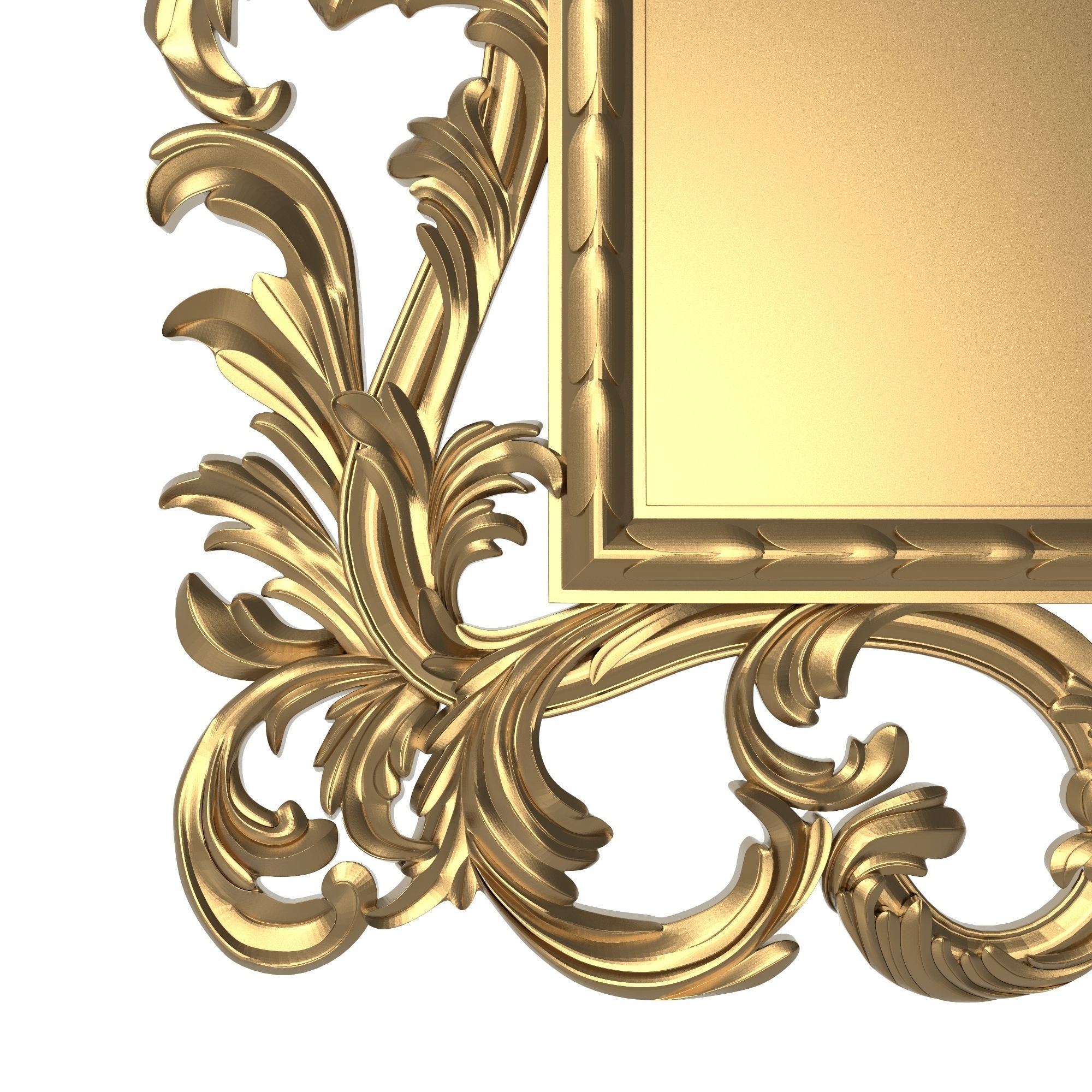 Carved Picture Frame 3D model_3
