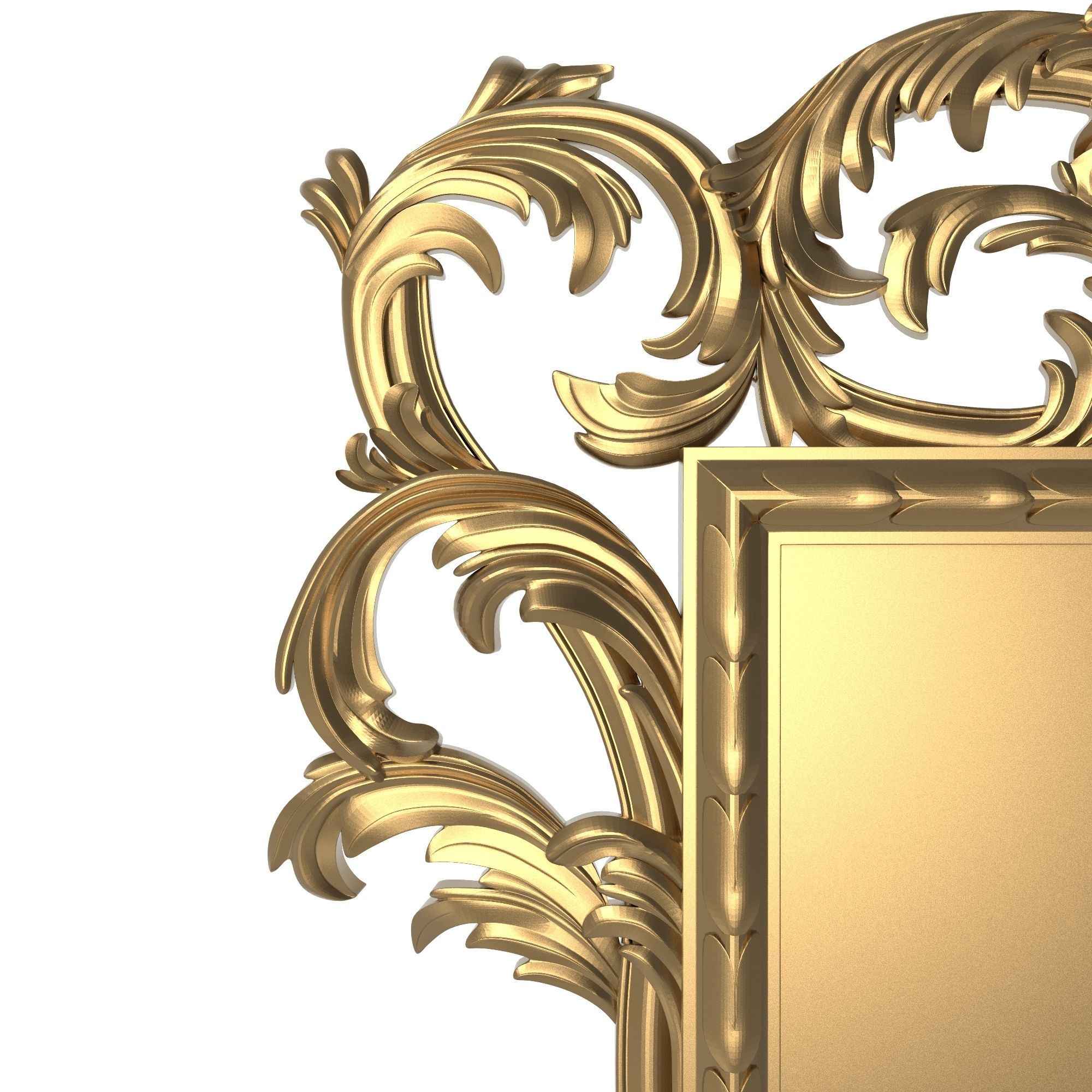 Carved Picture Frame 3D model_2