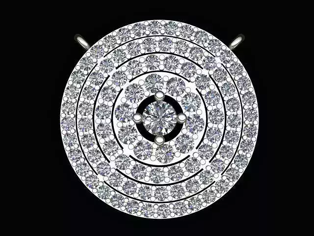 Round Diamond Pendant