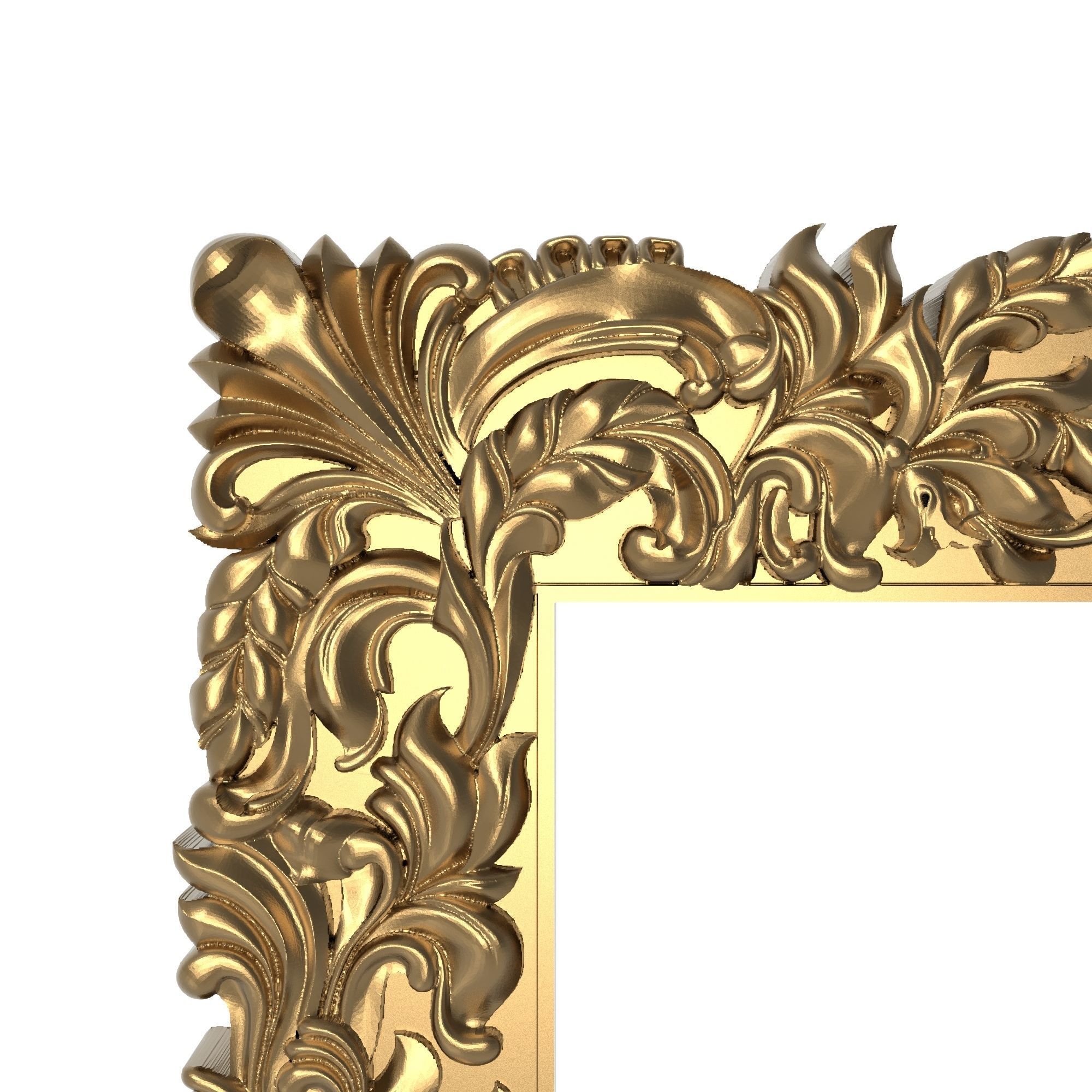 Carved Picture Frame 3D model_2