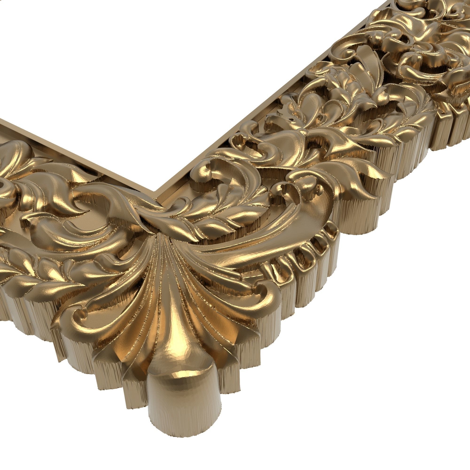 Carved Picture Frame 3D model_5