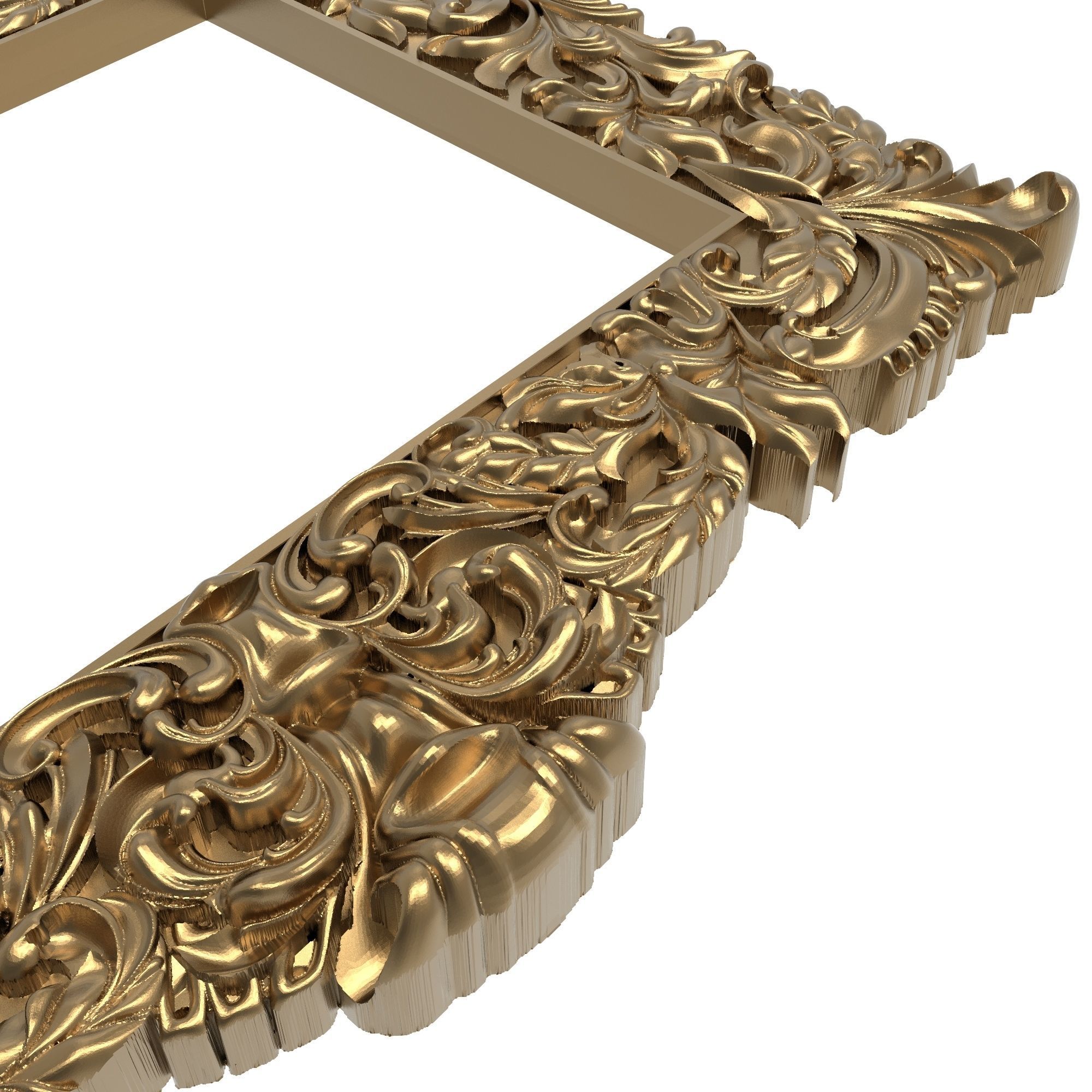 Carved Picture Frame 3D model_6