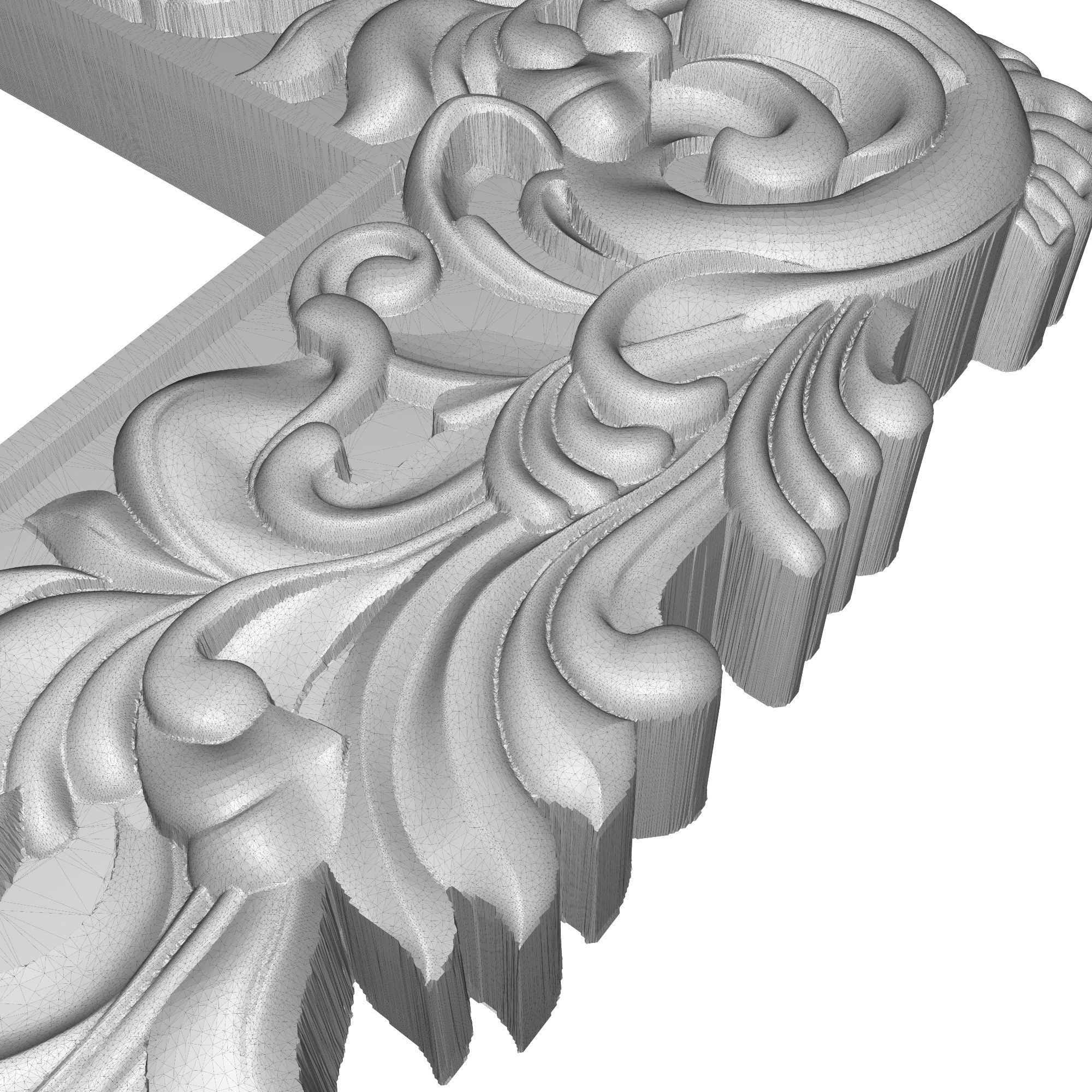 Carved Picture Frame 3D model_8