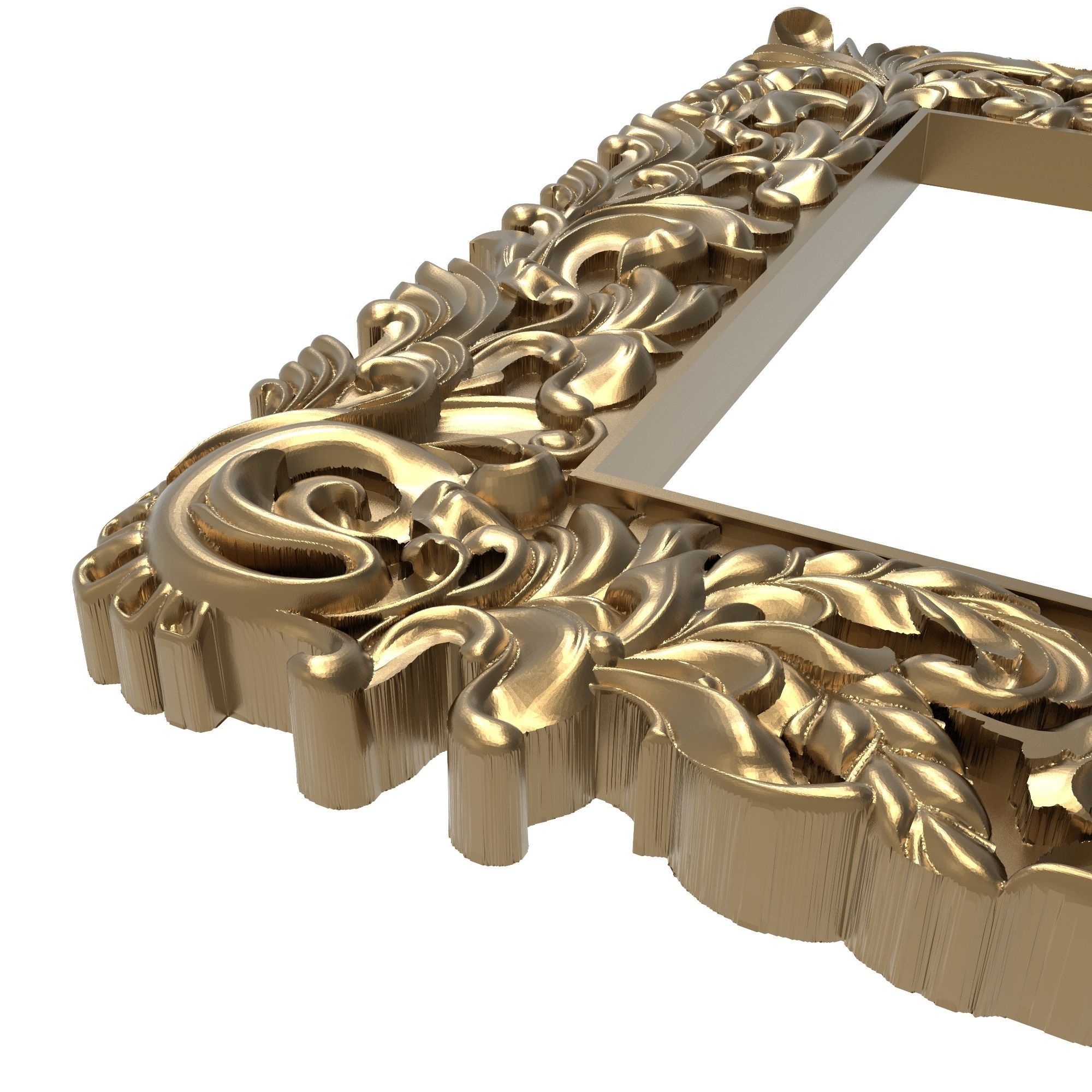 Carved Picture Frame 3D model_3
