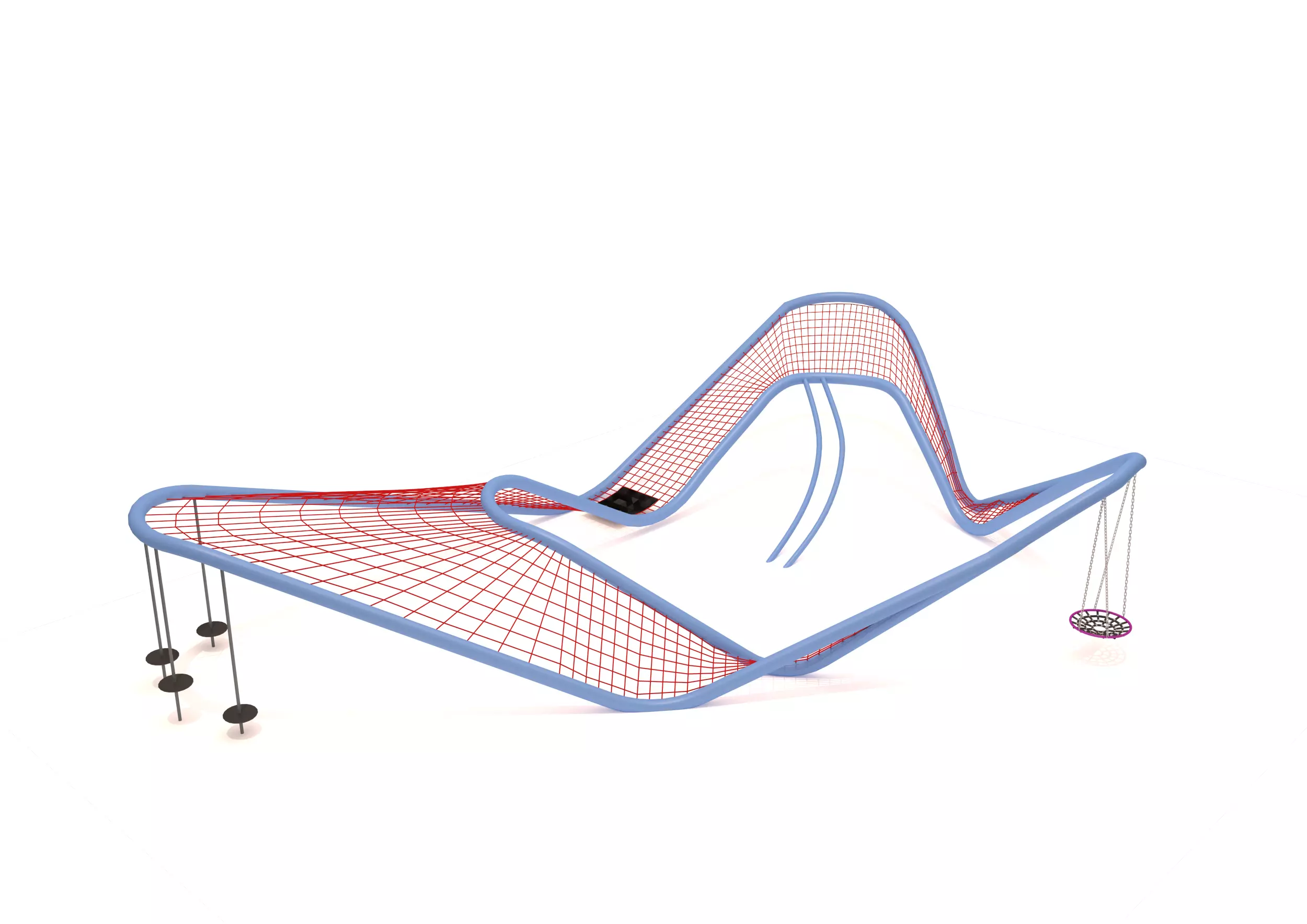 Triangle Rope Playground 3D model_0