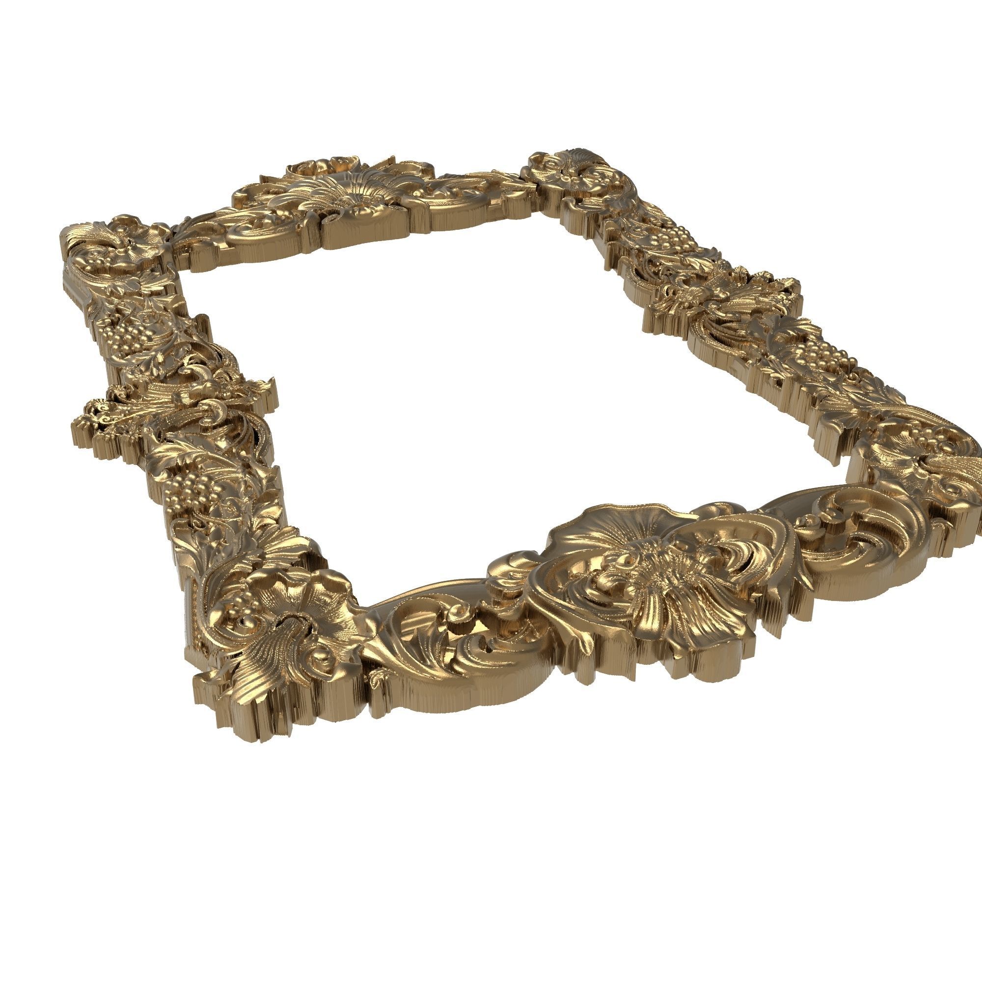 Carved Picture Frame 3D model_7