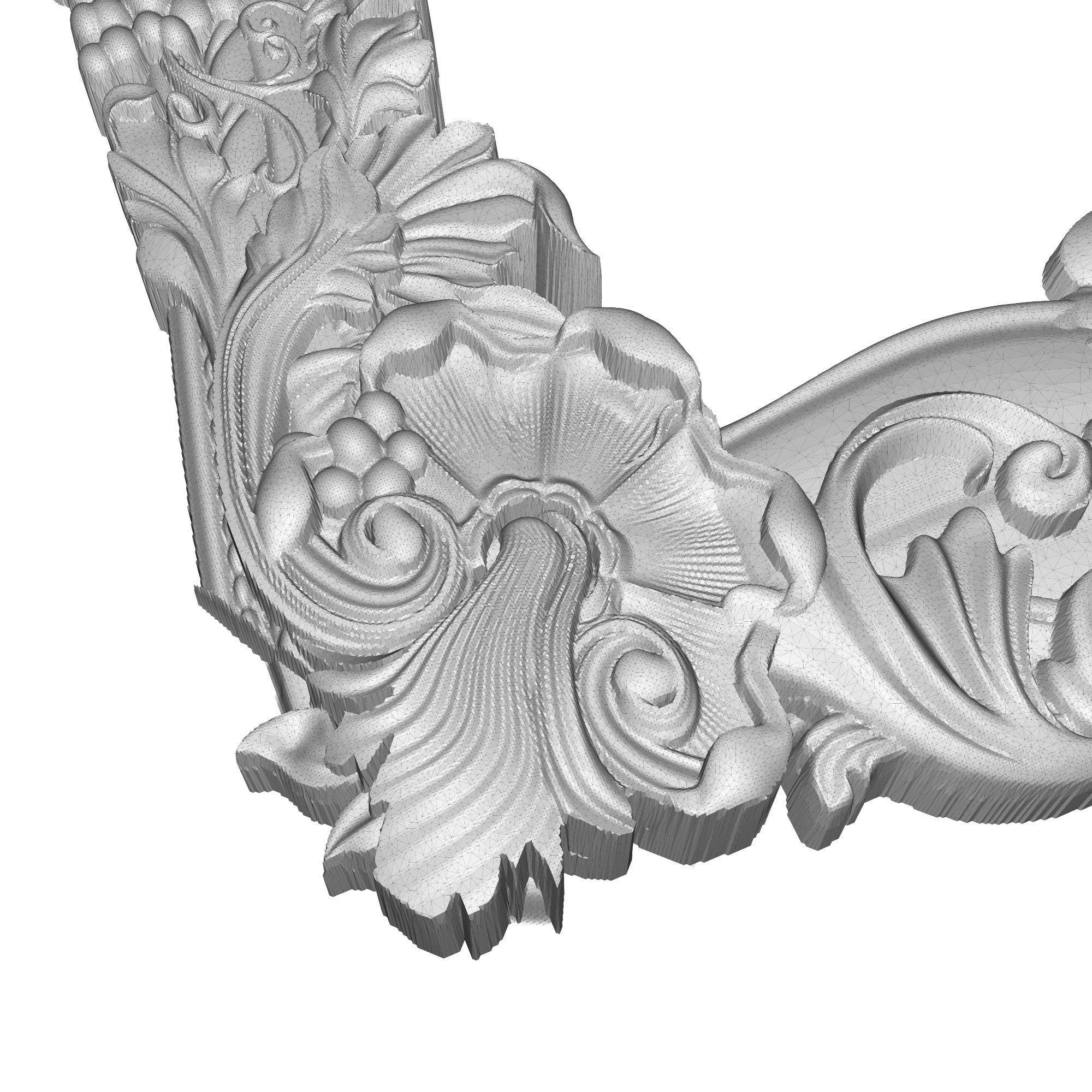 Carved Picture Frame 3D model_8