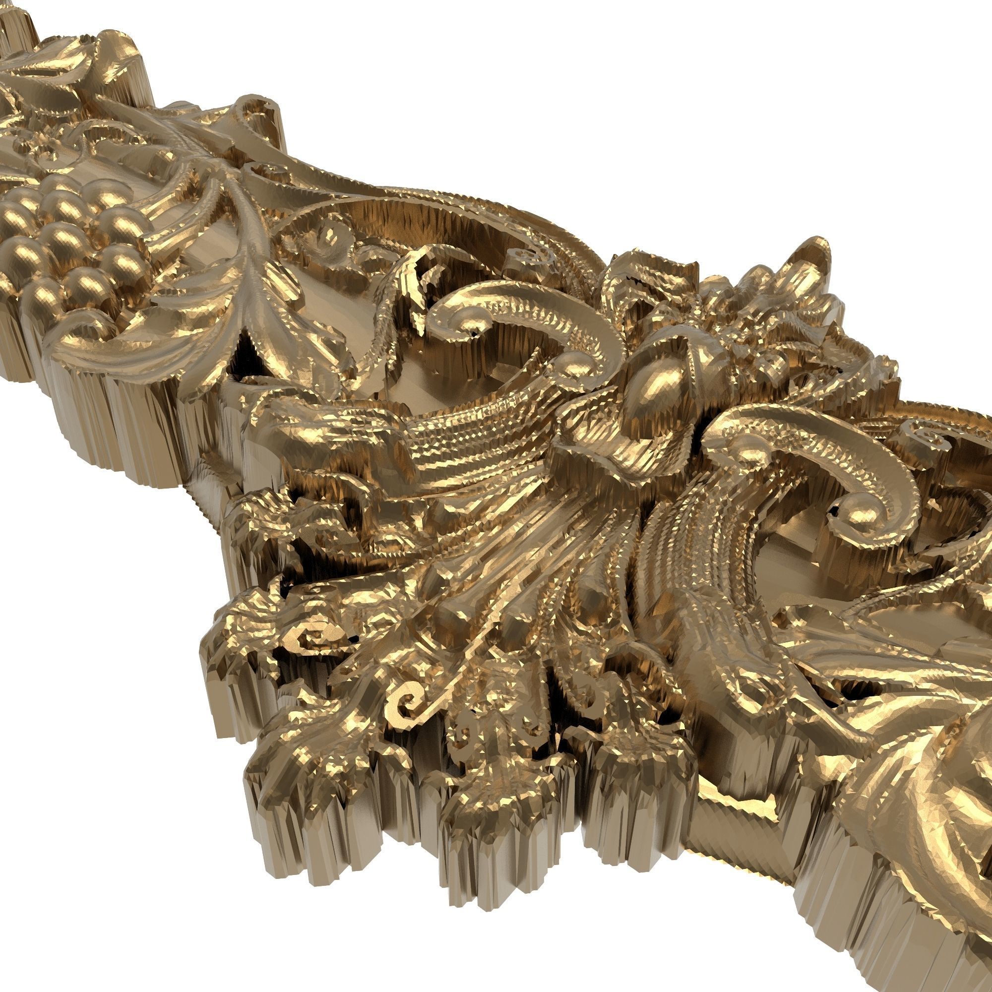 Carved Picture Frame 3D model_6