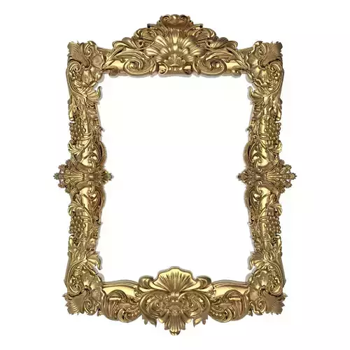 Carved Picture Frame 3D model