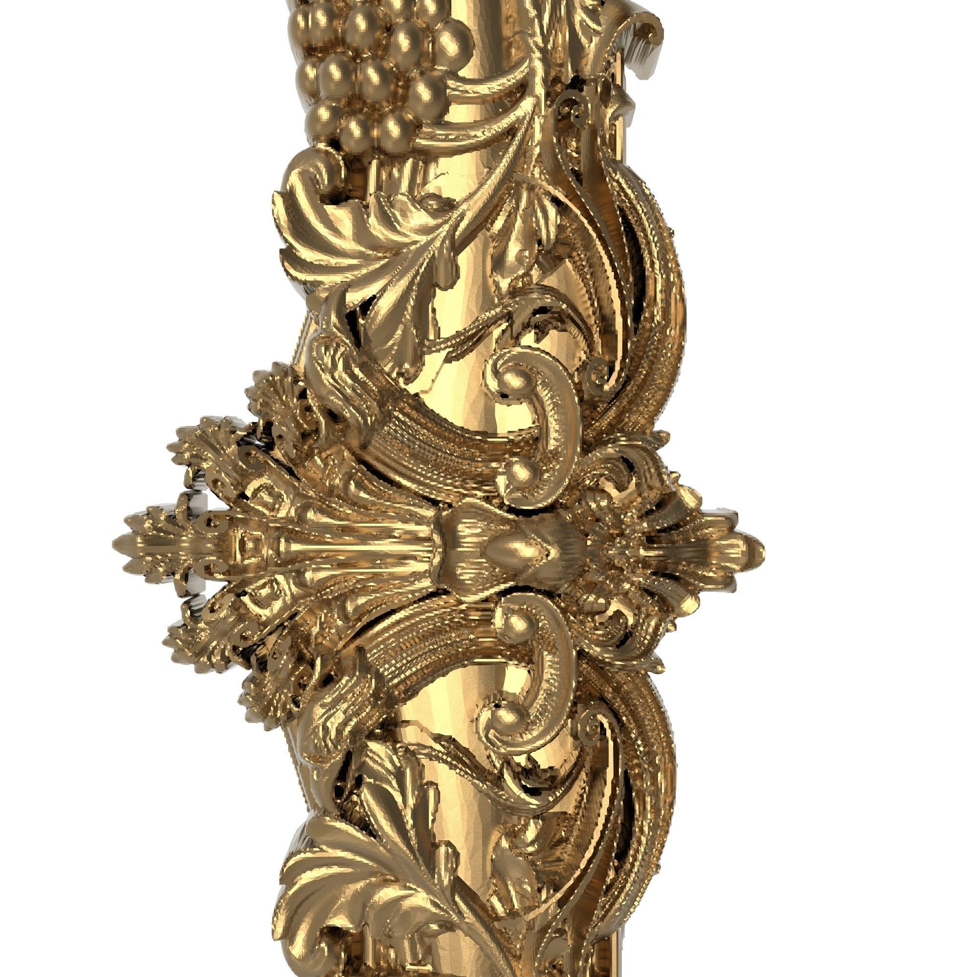 Carved Picture Frame 3D model_2