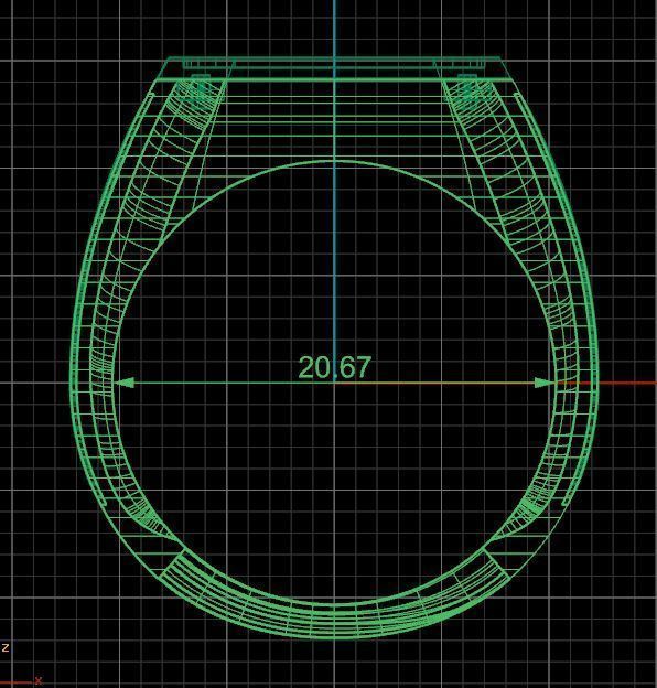 Golden Mens Ring 3D print model_6